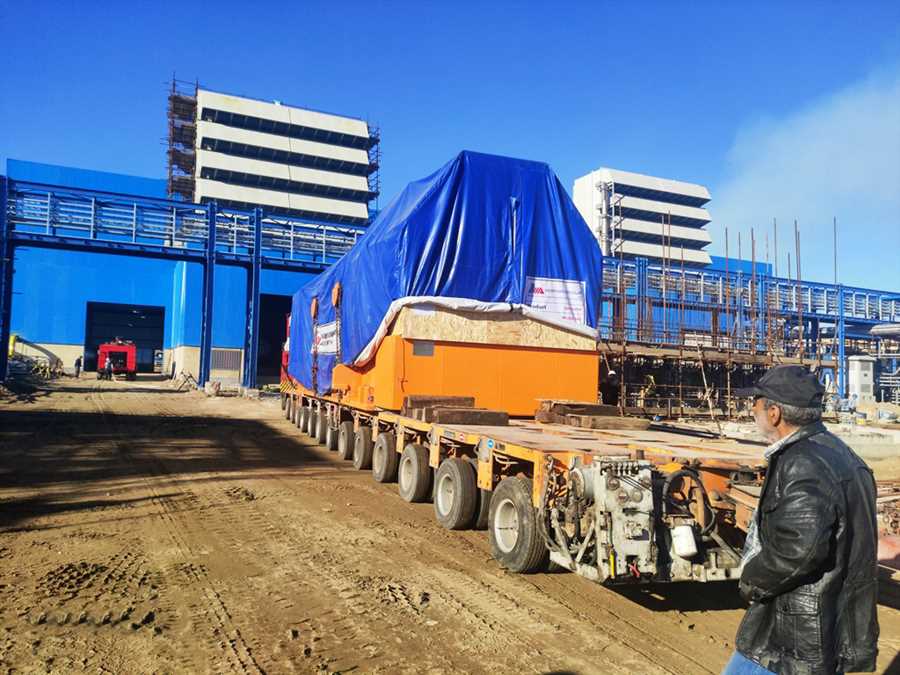 توربین و ژنراتور واحد گازی جدید نیروگاه نکا به مقصد رسید